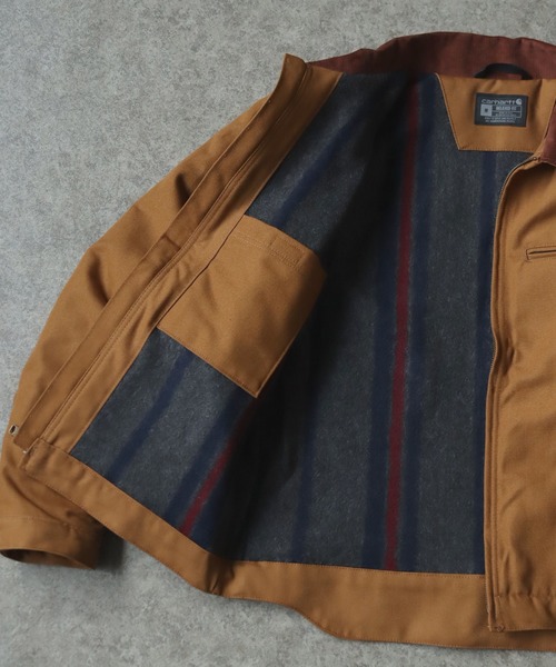 セール】【Carhartt カーハート】DUCK DETROIT JACKET BLANKET LINED