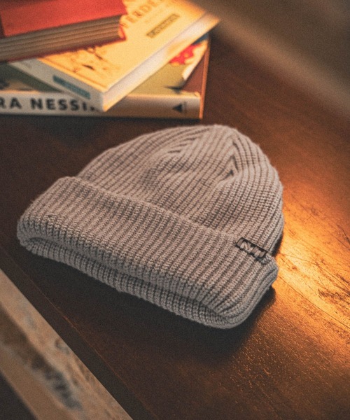 niko and...（ニコアンド）の「フェイクレザーパッチニットワッチ（ニットキャップ/ビーニー・メンズ・ブラック/オリーブ/ブルー/オレンジ/ライトグレー/ブラウン・FREE）」の7枚目の写真