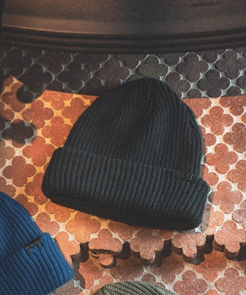 niko and...（ニコアンド）の「フェイクレザーパッチニットワッチ（ニットキャップ/ビーニー・メンズ・ブラック/オリーブ/ブルー/オレンジ/ライトグレー/ブラウン・FREE）」の8枚目の写真