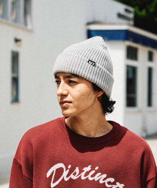 niko and...（ニコアンド）の「フェイクレザーパッチニットワッチ（ニットキャップ/ビーニー・メンズ・ブラック/オリーブ/ブルー/オレンジ/ライトグレー/ブラウン・FREE）」の14枚目の写真