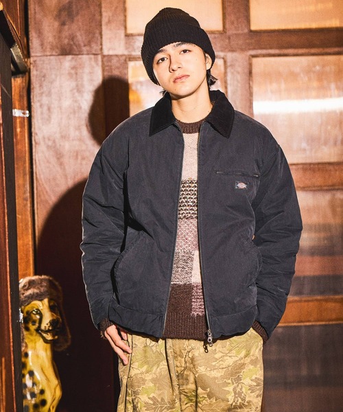 niko and...（ニコアンド）の「フェイクレザーパッチニットワッチ（ニットキャップ/ビーニー・メンズ・ブラック/オリーブ/ブルー/オレンジ/ライトグレー/ブラウン・FREE）」の16枚目の写真