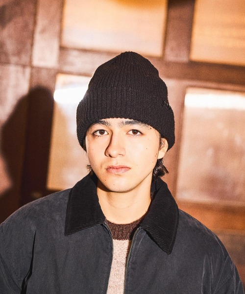 niko and...（ニコアンド）の「フェイクレザーパッチニットワッチ（ニットキャップ/ビーニー・メンズ・ブラック/オリーブ/ブルー/オレンジ/ライトグレー/ブラウン・FREE）」の17枚目の写真