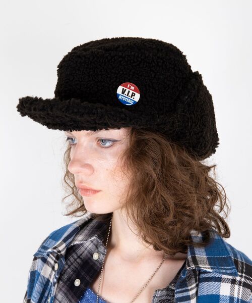 ヒステリックグラマー ボアフライトキャップ HYSTERIC GLAMOUR（ヒステリックグラマー）の「I'M V.I.P. HYSTERIC
