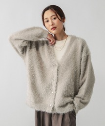 GLOBAL WORK | シャギーゆるVネックカーディガン/581171(カーディガン/ボレロ)