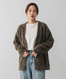 GLOBAL WORK | シャギーゆるVネックカーディガン/581171(カーディガン/ボレロ)