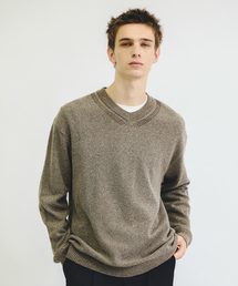 ABAHOUSE（アバハウス）の「WOOL MIX ブークレーＶネックニット（ニット/セーター・メンズ）」