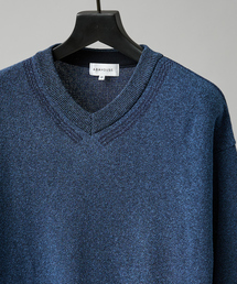 ABAHOUSE | WOOL MIX ブークレーＶネックニット(ニット/セーター)