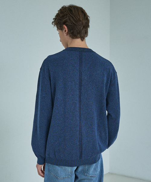 ABAHOUSE（アバハウス）の「WOOL MIX ブークレーＶネックニット（ニット/セーター・メンズ・グレイッシュベージュ/ブラック/ブルー・46/48）」の20枚目の写真