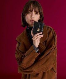 CHARLES & KEITH（チャールズ & キース）の「Arrietty アリエッティ キルトボウハートチャーム カバーフラップウォレット（財布）」