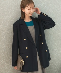 ヴィスポリギャバノーカラージャケット（ノーカラージャケット