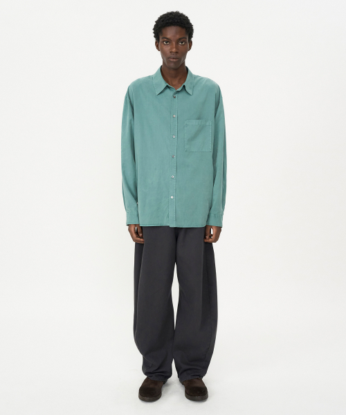 INSILENCE（インサイロンス）の「テンセルコットンダイングシャツASHMINT（シャツ/ブラウス・レディース・その他・SMALL/MEDIUM/LARGE）」の2枚目の写真