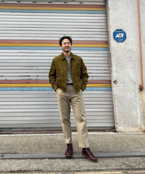 MUSINSA STANDARD（ムシンサスタンダード）の「ホワイトサテンテーパードオフィサーパンツ[ベージュ]（その他パンツ・メンズ・その他・38/42/36/26/28/40/34/33/32/31/30/29/27）」の6枚目の写真