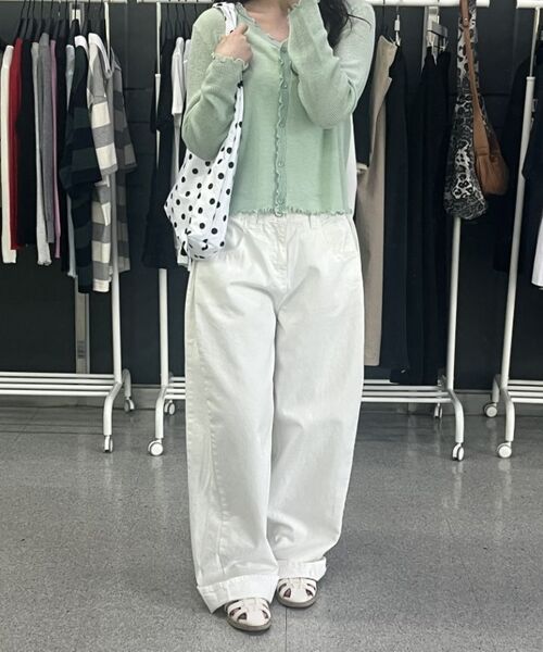 THE GREEN LAB（ザグリーンラボ）の「ドットフリルダンブリングバッグ [アイボリー]（ショルダーバッグ・レディース・その他・ONE SIZE）」の7枚目の写真