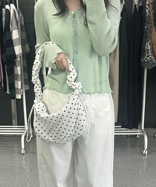 THE GREEN LAB（ザグリーンラボ）の「ドットフリルダンブリングバッグ [アイボリー]（ショルダーバッグ・レディース・その他・ONE SIZE）」の11枚目の写真