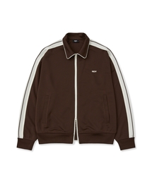 NDY（エヌディーワイ）の「(nerdy) Minimal Jacquard Tape Track Top Brown（ナイロンジャケット）」