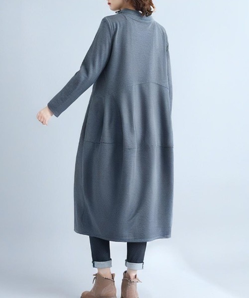 cammie(キャミー)の「セミハイネックバルーンワンピース(ワンピース・レディース・ブラック/グレー/オリーブ・M/L)」の11枚目の写真