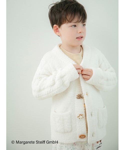 セール】【Steiff】【KIDS】パウダージャガードカーディガン（ルーム