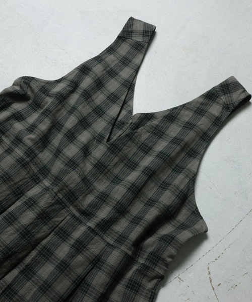 soulberry（ソウルベリー）の「モノトーンなチェックのジャンスカ（ジャンパースカート・レディース・グレー・5L/4L/3L/LL/L/M）」の15枚目の写真