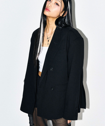 SCHISM INDUCING（スキズムインデューシング）の「MANY OVER JACKET, BLACK（テーラードジャケット）」