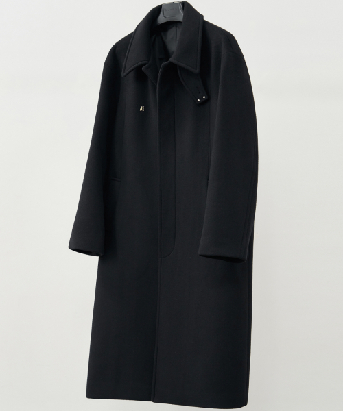 ALYSS（アリス）の「[WOOL 90] リファインドウールバルマカンコート [ブラック]（チェスターコート・メンズ・その他・LARGE/X-LARGE/MEDIUM）」の19枚目の写真