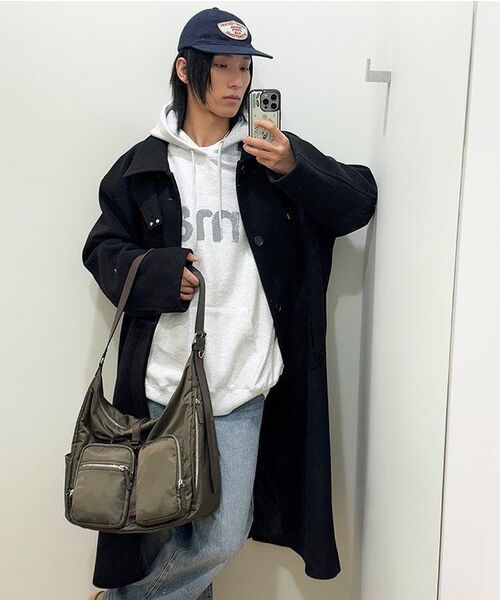 ALYSS（アリス）の「[WOOL 90] リファインドウールバルマカンコート [ブラック]（チェスターコート・メンズ・その他・LARGE/X-LARGE/MEDIUM）」の11枚目の写真