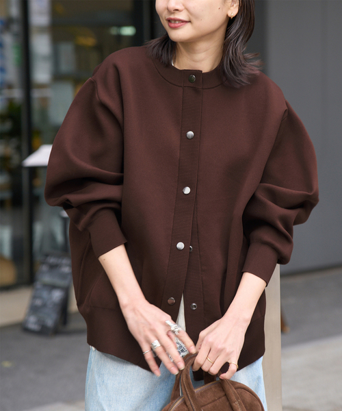 WEB限定追加3》ウォッシャブルバナナスリーブカーディガン