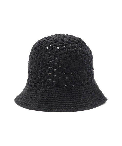 NEW ERA(ニューエラ)の「ニューエラ クロシェハット 模様編み(ハット・レディース・ブラック/ホワイト・FREE)」の4枚目の写真