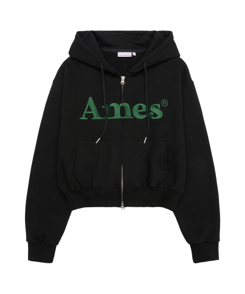 AMESWORLDWIDE（アメスワールドワイド）の「BASIC LOGO HOODIE ZIP UP BLACK（パーカー・メンズ・その他・SMALL/MEDIUM/LARGE）」の2枚目の写真