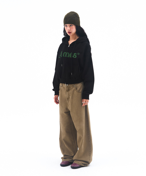AMESWORLDWIDE（アメスワールドワイド）の「BASIC LOGO HOODIE ZIP UP BLACK（パーカー・メンズ・その他・SMALL/MEDIUM/LARGE）」の7枚目の写真