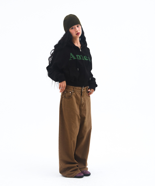 AMESWORLDWIDE（アメスワールドワイド）の「BASIC LOGO HOODIE ZIP UP BLACK（パーカー・メンズ・その他・SMALL/MEDIUM/LARGE）」の8枚目の写真