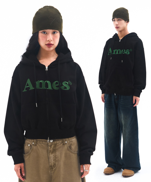 AMESWORLDWIDE（アメスワールドワイド）の「BASIC LOGO HOODIE ZIP UP BLACK（パーカー・メンズ・その他・SMALL/MEDIUM/LARGE）」の11枚目の写真