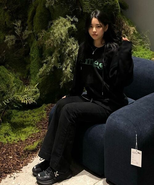 AMESWORLDWIDE（アメスワールドワイド）の「BASIC LOGO HOODIE ZIP UP BLACK（パーカー・メンズ・その他・SMALL/MEDIUM/LARGE）」の21枚目の写真