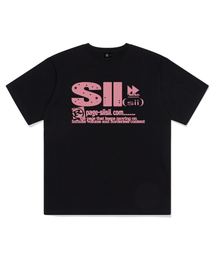 スタープレイボタンプリンティング半袖Tシャツブラック