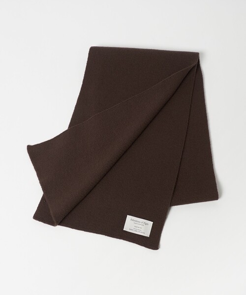 別注】＜Johnstons of Elgin＞GLR ウールカシミヤ リブ マフラー