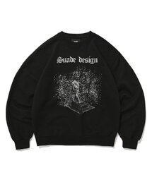 suade（スエード）の「DEVIL SKULL CREWNECK [BLACK]（スウェット）」