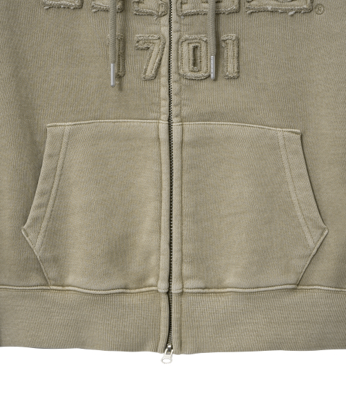 YALE(イェール)の「ピグメントアプリケフードジップアップ_ベージュ(パーカー・レディース・その他・SMALL/LARGE/X-LARGE/MEDIUM)」の5枚目の写真