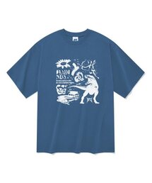 20番手イマジン半袖Tシャツブルー