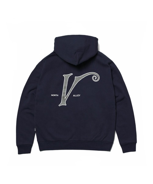 Chocolate Jesus （チョコレートジーザス ）の「VITALOGY HOODIE（パーカー・メンズ・ネイビー/アッシュ・XX-LARGE/X-LARGE/LARGE/MEDIUM/SMALL）」の2枚目の写真