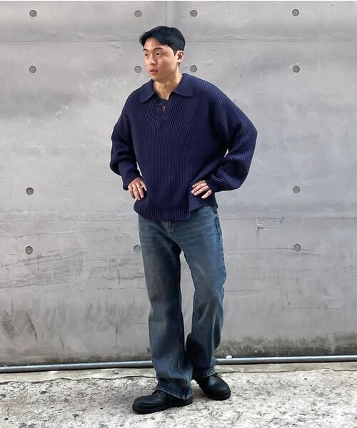 WMC(ダブリューエムシー)の「ブーツカットフレアデニム_G/ブルー(デニムパンツ・レディース・ブルー・30(M)/32(L)/36(XL))」の12枚目の写真