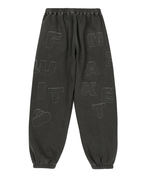 SUNDAY FRUIT MARKET（サンデーフルーツマーケット）の「SUNDAY PATCH SWEATPANT CHARCOAL（スウェットパンツ・メンズ・その他・SMALL/MEDIUM/LARGE）」の2枚目の写真