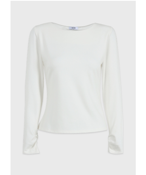 MICANE(ミケーネ)の「ラミス ボートネックT(Tシャツ/カットソー・レディース・ブラック/アイボリー・SMALL/X-LARGE/LARGE/MEDIUM)」の21枚目の写真