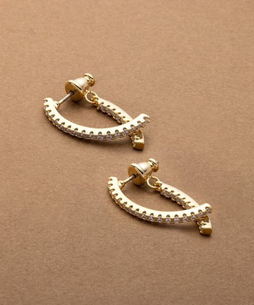 Cream dot.（クリームドット）の「【金属アレルギー対応】ビジューライン煌めくバックキャッチイヤリング/ピアス（ピアス（両耳用）・レディース・ゴールド系その他/シルバー系その他/ゴールド/ピンク/シルバー/ピンク系その他・ONE SIZE）」の19枚目の写真