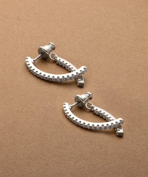 Cream dot.（クリームドット）の「【金属アレルギー対応】ビジューライン煌めくバックキャッチイヤリング/ピアス（ピアス（両耳用）・レディース・ゴールド系その他/シルバー系その他/ゴールド/ピンク/シルバー/ピンク系その他・ONE SIZE）」の20枚目の写真