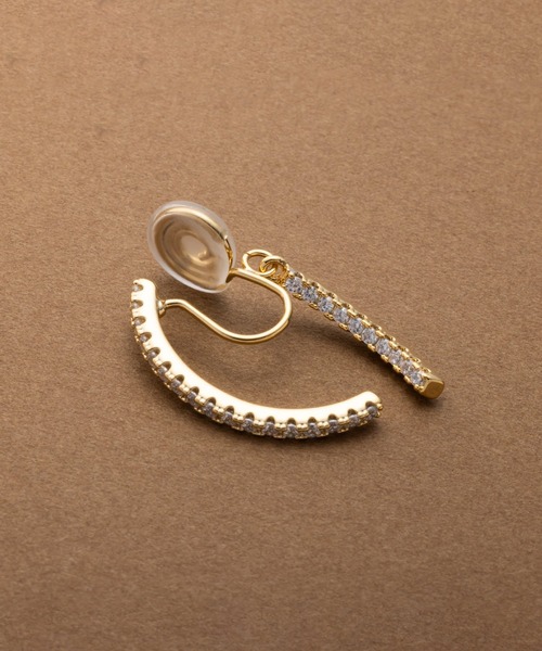 Cream dot.（クリームドット）の「【金属アレルギー対応】ビジューライン煌めくバックキャッチイヤリング/ピアス（ピアス（両耳用）・レディース・ゴールド系その他/シルバー系その他/ゴールド/ピンク/シルバー/ピンク系その他・ONE SIZE）」の22枚目の写真