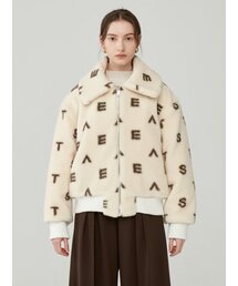 TOSE（トセ）の「Tossae Signature Logo Faux Fur Jumper Ivory（その他アウター）」