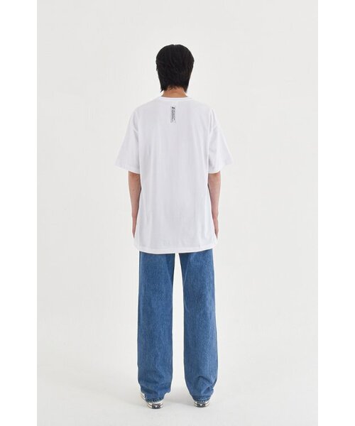 APOSTROPHE COMMA(アポストロフィコンマ)の「ACOロゴ半袖Tシャツ(ホワイト-ブルー)(Tシャツ/カットソー・レディース・その他・SMALL/X-LARGE/LARGE/MEDIUM)」の7枚目の写真
