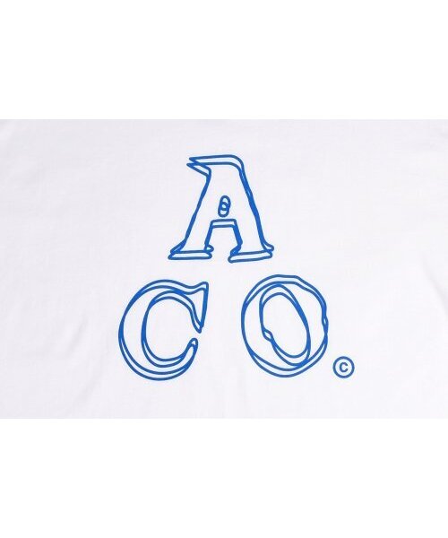 APOSTROPHE COMMA(アポストロフィコンマ)の「ACOロゴ半袖Tシャツ(ホワイト-ブルー)(Tシャツ/カットソー・レディース・その他・SMALL/X-LARGE/LARGE/MEDIUM)」の9枚目の写真