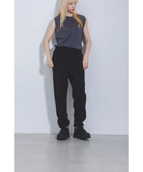GOAT(ゴート)の「GOAT / 13.5oz SWEAT PANTS(スウェットパンツ・レディース・ブラック/サックスブルー/アイボリー/ライトイエロー/ヘザーグレー・S/M)」の1枚目の写真
