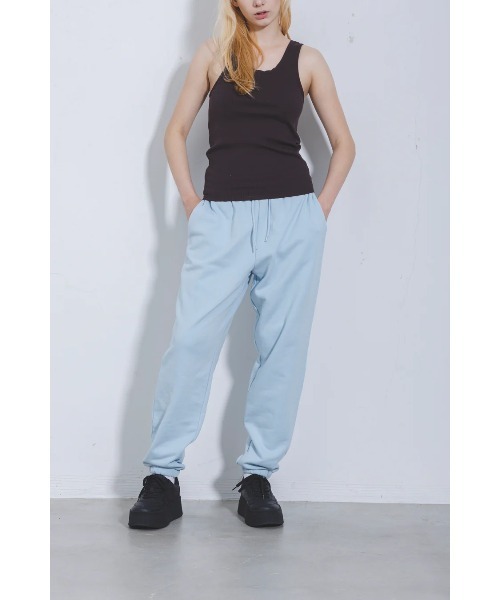 GOAT(ゴート)の「GOAT / 13.5oz SWEAT PANTS(スウェットパンツ・レディース・ブラック/サックスブルー/アイボリー/ライトイエロー/ヘザーグレー・S/M)」の17枚目の写真