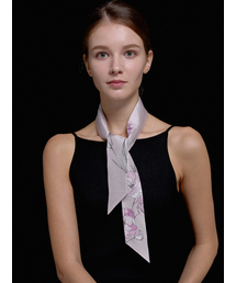 DAL（ダル）の「Bloom Petit Slim Silk Scarf Pink（バンダナ/スカーフ）」
